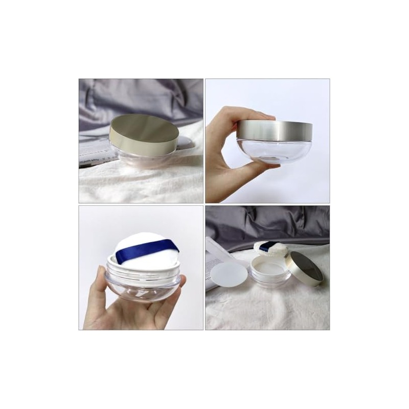 Caja de Talco Perfumado para Mujer con Tapa Hermética y