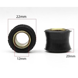 Motorcycle Rear Shock Bushing Shock Absorber Rear Bush Shock Absorbing Cushion Set of 2 (12mm)
