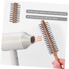 Healeved 1Pc Cylinder Comb for Curly Hair Styling Wooden Barbershop