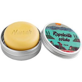 NANAH EN SÓLIDO Repelente Natural en Barra con Aceite de Romero y Citronela I Protección contra los Mosquitos y Garrapatas I Sin DEET I Sin Plástico, Ecológico, Biodegradable, Libre de Crueldad y Vegano I 80 gr.