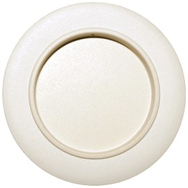 Fusuma Handle Pull 1 Piece, Round Shape, Bottom Dimensions 1.9 inches (49 mm), White, White/Sliding Door Pulls, Japanese, Modern, Western-style [Easy Installation, Pull Nail Included]