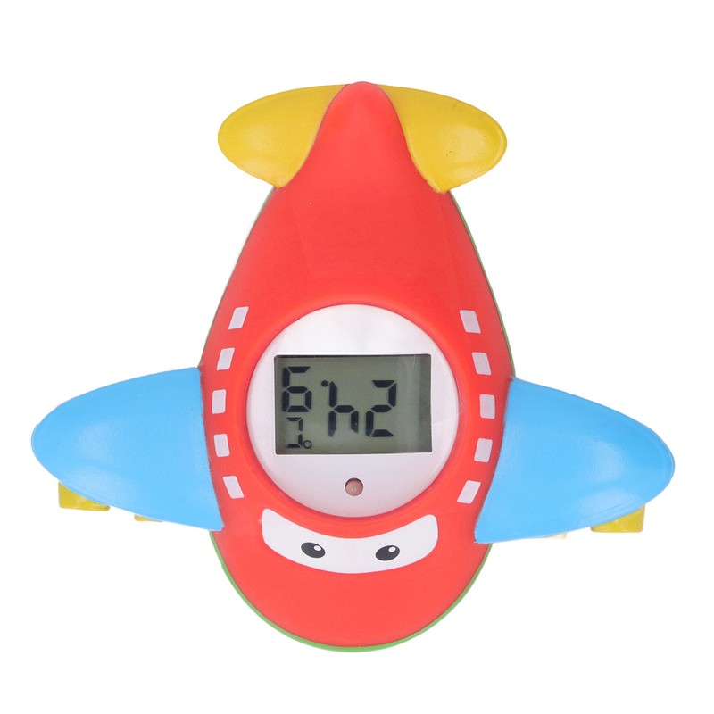 Baby Bath Thermometer IPX7 Waterproof Accurate Cartoon Airplane Shape Small
