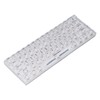 61 Keys Transparent Mechanical Keyboard Clear Keycap Wired Gaming Keyboard