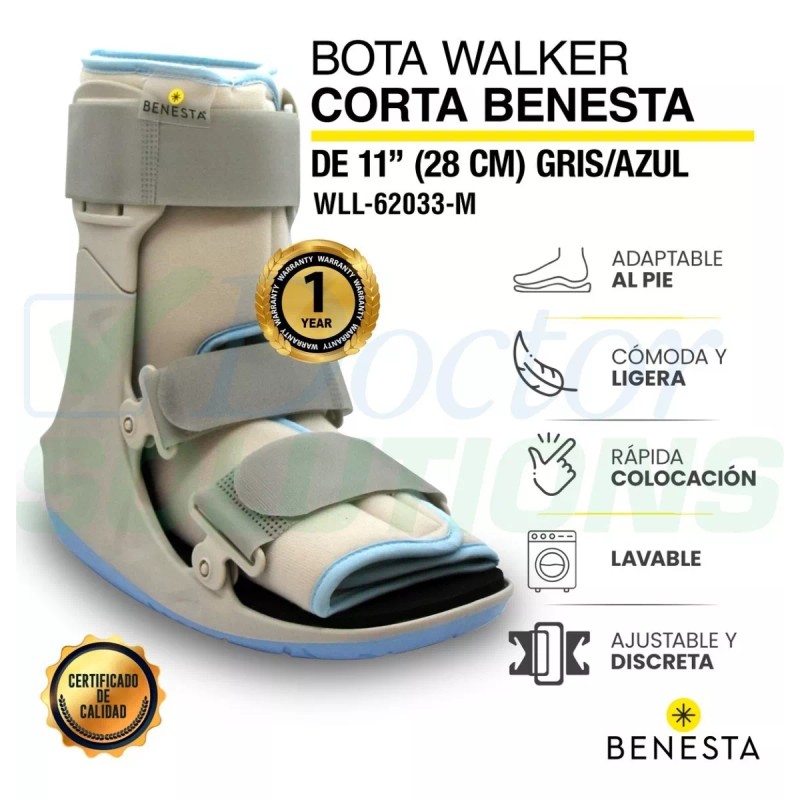Benesta Bota Walker Benesta Corta De 11¨ Talla L