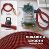 16FT Vacuum Hose Extension with 6 Adapter Attachments,Fits 1-1/4" Vacuum