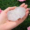 QINJIEJIE Clear Quartz Large Crystal Healing Crystals 1.8"-2.2" 2PCS Raw