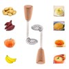 2 pcs Small Potato Masher Multifunctional Stainless Steel Masher for