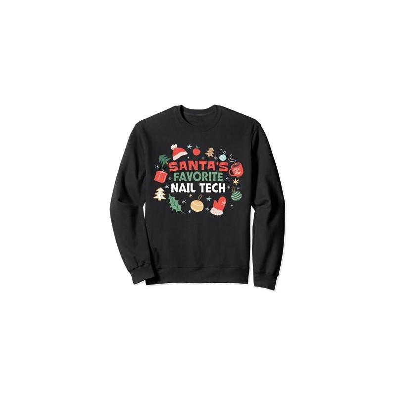 Santa's Favorite Nail Tech Maniküre Weihnachten Sweatshirt