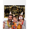 Mocsicka Happy New Year Backdrop Banner New Year 2025 Party