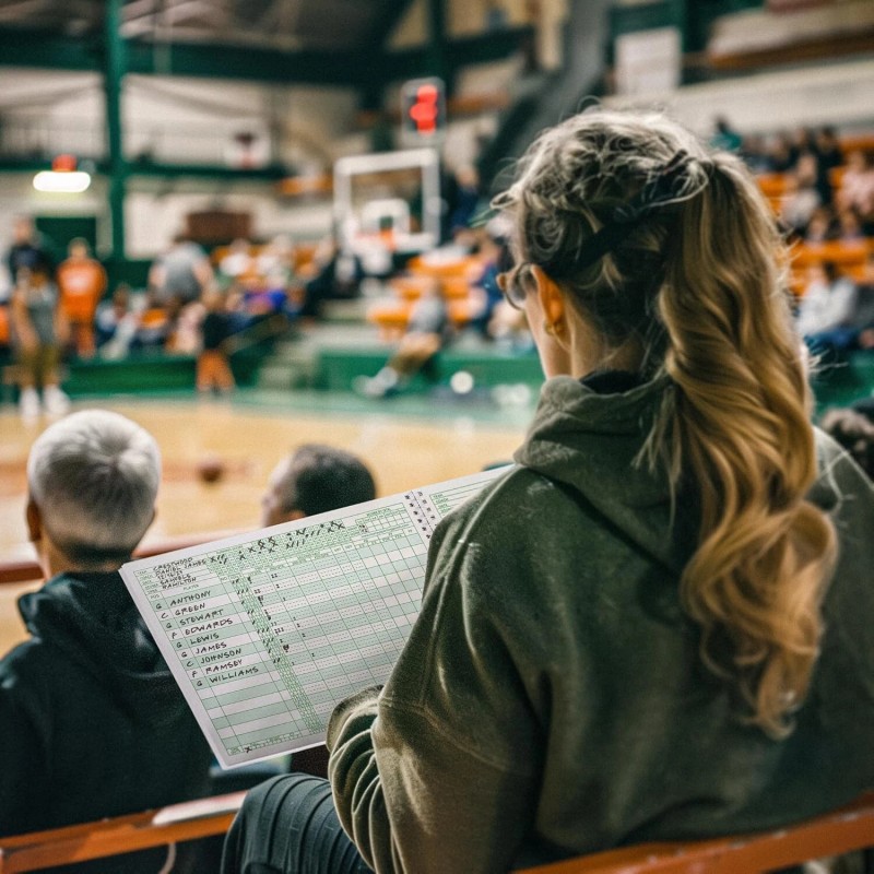 Murray Sporting Goods Classic Basketball Scorebook - 35 Games Green