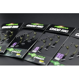 Korda - Chod Rig Short Barbed Size 10 | 15lb | Pre-Tied Carp Fishing Rig with Mouth Trap Hook Link Material | Perfect for Fishing Over Debris | Pack of 3