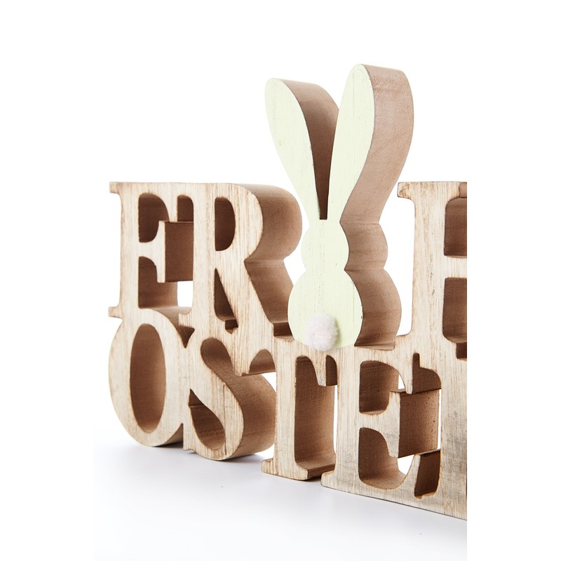 Heitmann Deco Wood 'Ostern’ Lettering with Hare – Easter bunny
