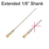 Luo ke 20 Pcs Extended Shank Brass End Brushes, 1/8''
