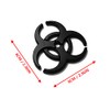 PTDecals 2 x 3D Black Metal Biochemical Marker Emblem Car