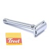 OdontoMed2011® Classic Long Handle 3-Piece Double Edge Safety Razor (BTS-330)