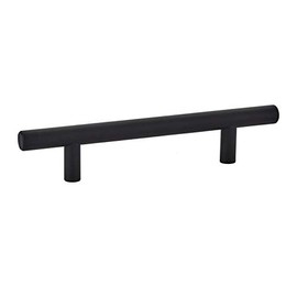 Emtek Bar Pull Available in 10 Sizes and 6 Finishes - 86361US19 - (Center to Center 5") - Flat Black (US19)