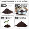 Funnymoom Soil Sifter for Gardening with 1, 3, 6, 9,