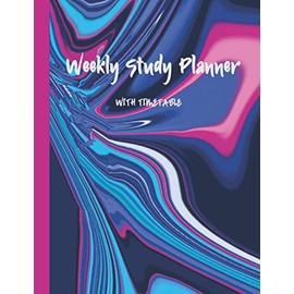 Weekly Study Planner With Timetable: Weekly Study Planner Undated: Pen Down Daily Study Timetable w/Subject Topic To Study And Focus, Plus Weekly Assignment Plan And Project Plan Sheet