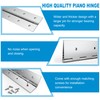 2 Pack Heavy Duty Piano Hinge 24 Inch x 3