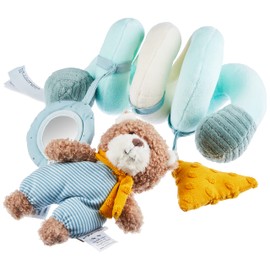 Sterntaler 6612002 Toy Spiral Bear Ben with Rattle Age for Babies from Birth Multi-Coloured
