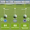 Lousrnman 3 Pcs Golf Green Reader, Blueblack Ball Marker for