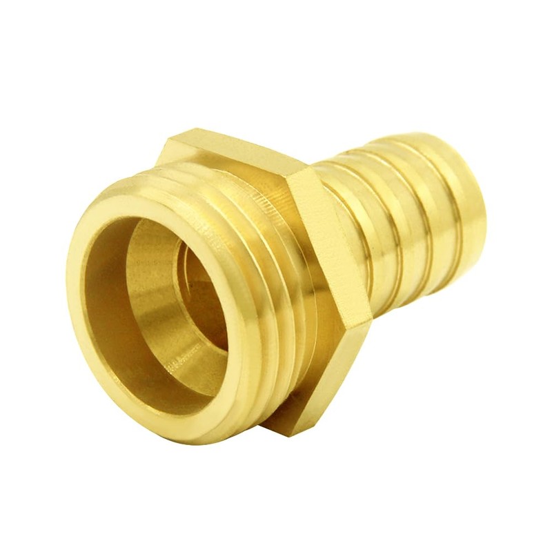 Hooshing 2PCS Garden Hose Male Adapter 5/8" Barb x 3/4"