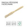 Fackelmann Pennellino per Dolci Tondo, con Setole Naturali e Manico