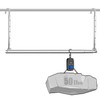 HDbonemu Closet Hanging Rod, Adjustable Width and Height Space-Saving Clothes