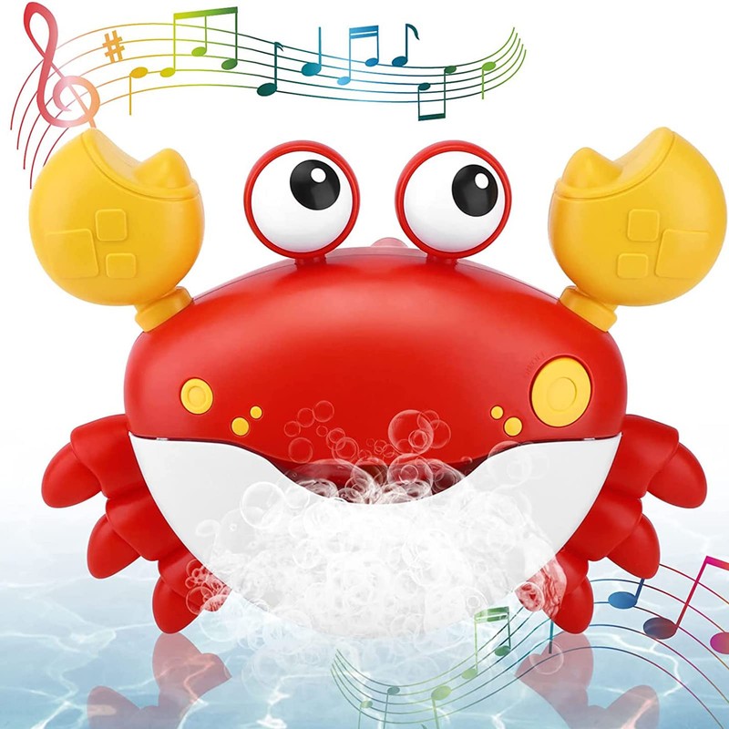 VGEBY Crab Foam Blower Bubble Machine Singing Bath Bubble Maker