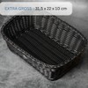 Saleen Multi-Purpose Basket, Suitable for Gastronomy, Rectangular, Plastic Fibre, Dark
