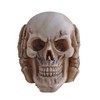 Set of 3 White Skulls - Hear Nothing, See, Say