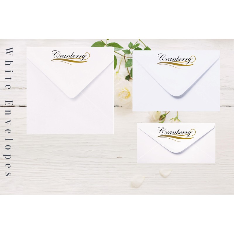 20 White Envelopes. C5, C6, C7, DL, 6.5x6.5, 6x6, 5x7,
