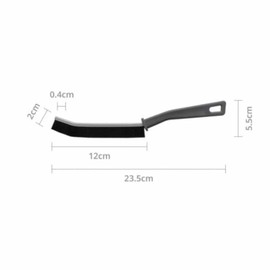 Slit Cleaning Brush, Bathroom Cleaning Brush, Multi-functional Slit Brush, Long Hard Bristle Slit Brush, Hair Not Easy to Fall Out, Not Deformed, Blind Spot Cleaning Brush, Black (3 Piece Set)