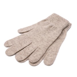iMongol Ladies Pure Cashmere Full Finger Warm Wool Gloves FBA Camel 38, camel
