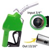 BORRITT Green 3/4" Inch NPT Automatic Shut-Off Fuel Nozzle With