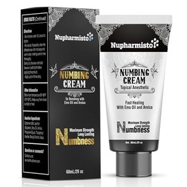 Crema Anestésica Fuerza Máxima: Alivio Extra de Larga Duración con Mentol, Árnica y Aceite de Emú 60ml