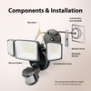 Onforu 2 Pack 100W 11000LM LED Motion Sensor Outdoor Lights,