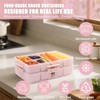 Stackable Snackle Box Container with 2 Lids, 14 Compartments -