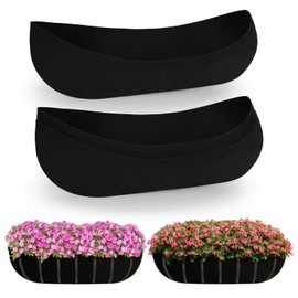 NNG 3Pcs 24inch Felt Replacement Coconut Liner for Planters,Fabric Liners for Hanging Baskets,Rectangle Planting Container Liners for Garden Wall Hanging Planter Flower Pot