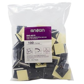 Base Porta Cincho Adherible 25mm 100piezas Ens-ag19 Enson