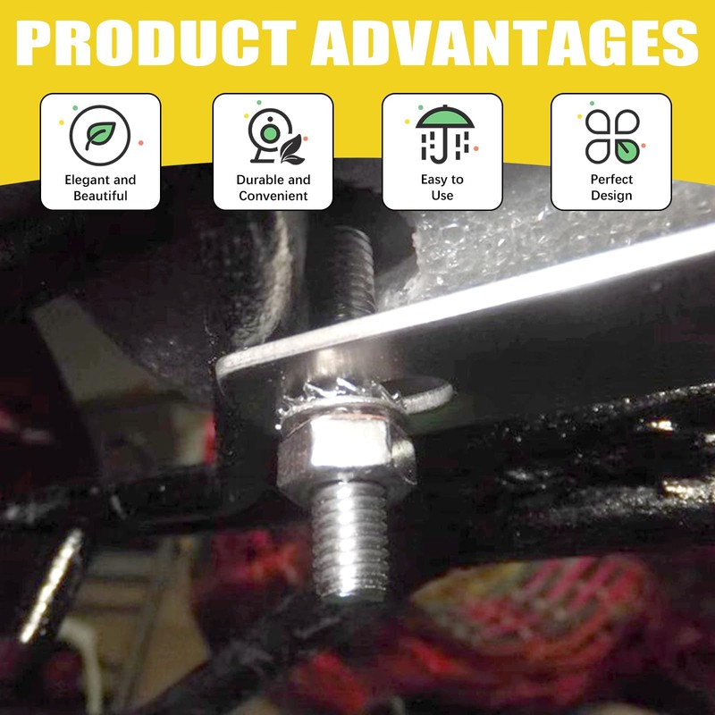 Mardatt 400Pcs 304 Stainless Steel Spring Lock Washer, 6# 8#