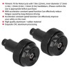 Motorcycle Handlebar End Plug Throttle Speed Control Black Alumimium Rubber