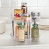 iDesign 9-Inch Plastic 2-Tier Lazy Susan Turntable - Set of