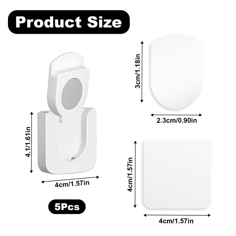 5Pcs Remote Control Holder Wall Mounted, Magnetic Wall Mounted Remote
