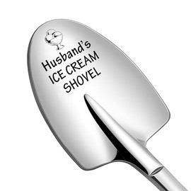 Funny Husbands Ice Cream Spoon Gift for Husband Hubby Birthday Retirement Gifts for Hubby Husbands Ice Cream Shovel Spoon Gift for Husband Fathers Day Presents for Hubbys Birthday Gifts for Men