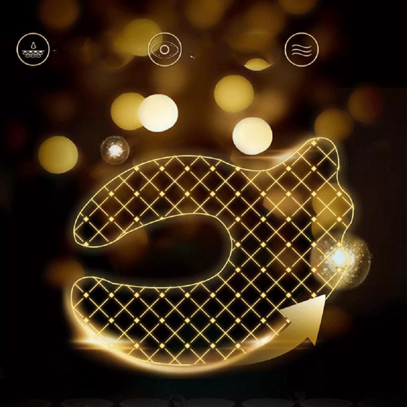 Boderi Black Gold Under Eye Patches, 5PCS Pearl Caviar Concentration