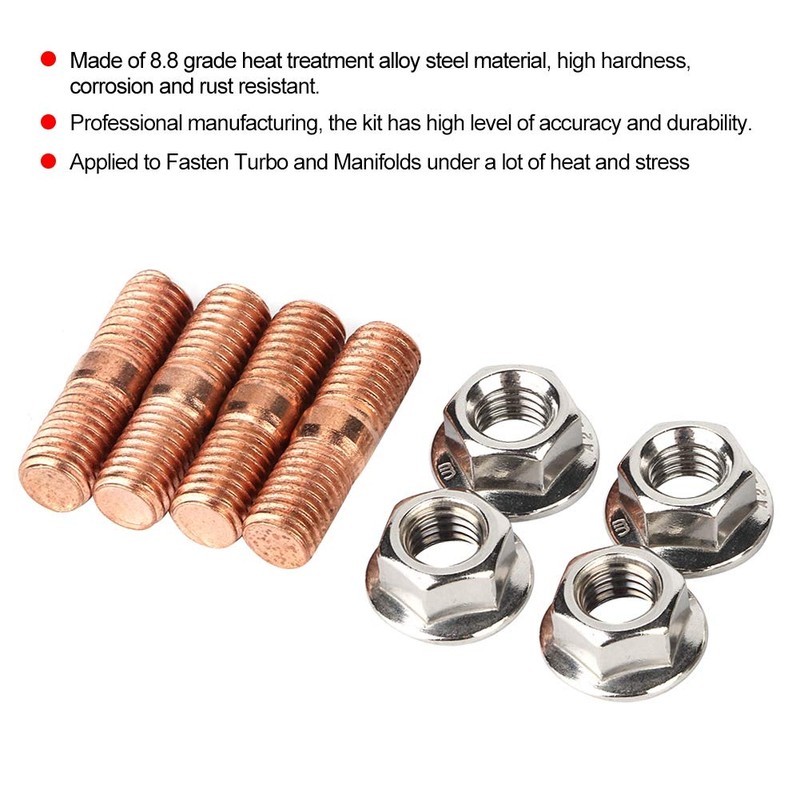 Hexagonal Flange Flange Nuts High Strength Turbo Bolt Set with