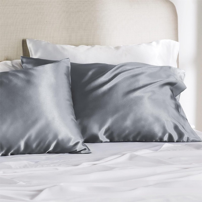 Silk Pillow Pases 2 Pack - Satin Silk Pillowcases with
