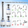 Huucozn Pack of 3 Water Filter Tap 360° Tap Filter