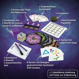 Clementoni 59182 Ehrlich Brothers Mental Magic Box for Children Aged 7 Years and Above, Magic Instructions for Amazing Magic Tricks, Includes 3D explanatory videos [cannot guarantee English language].